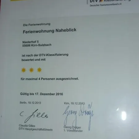 Gaestehaus Rosengarten Im Nahetal Διαμέρισμα Kirn
