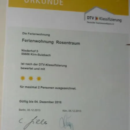 Gaestehaus Rosengarten Im Nahetal