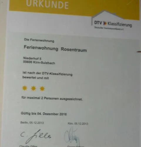 Gaestehaus Rosengarten Im Nahetal